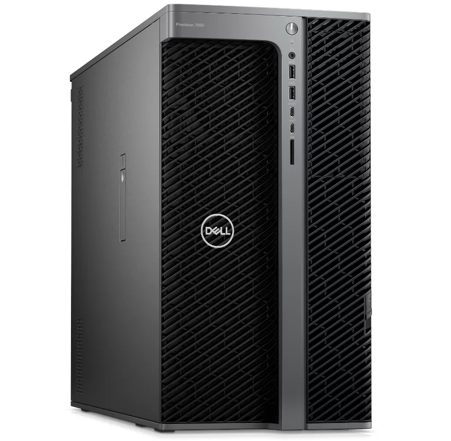 Máy trạm Dell Precision 7960 Tower Workstation - Xeon w9-3495X/256G/4x1TB SSD/NVIDIA RTX A6000/PSU 2200W/3Y